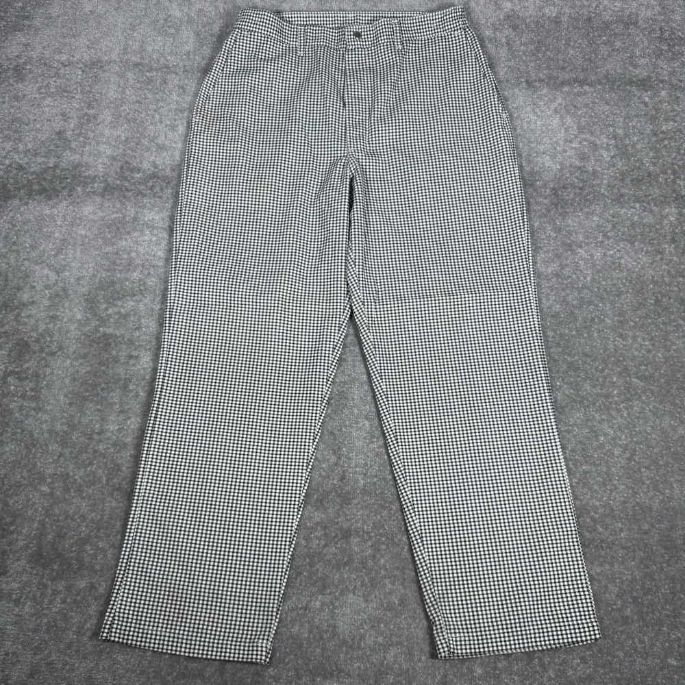 PST‎ Checkered Chef Pants Baggy Wide Leg 32x29 High Rise Workwear Uniform